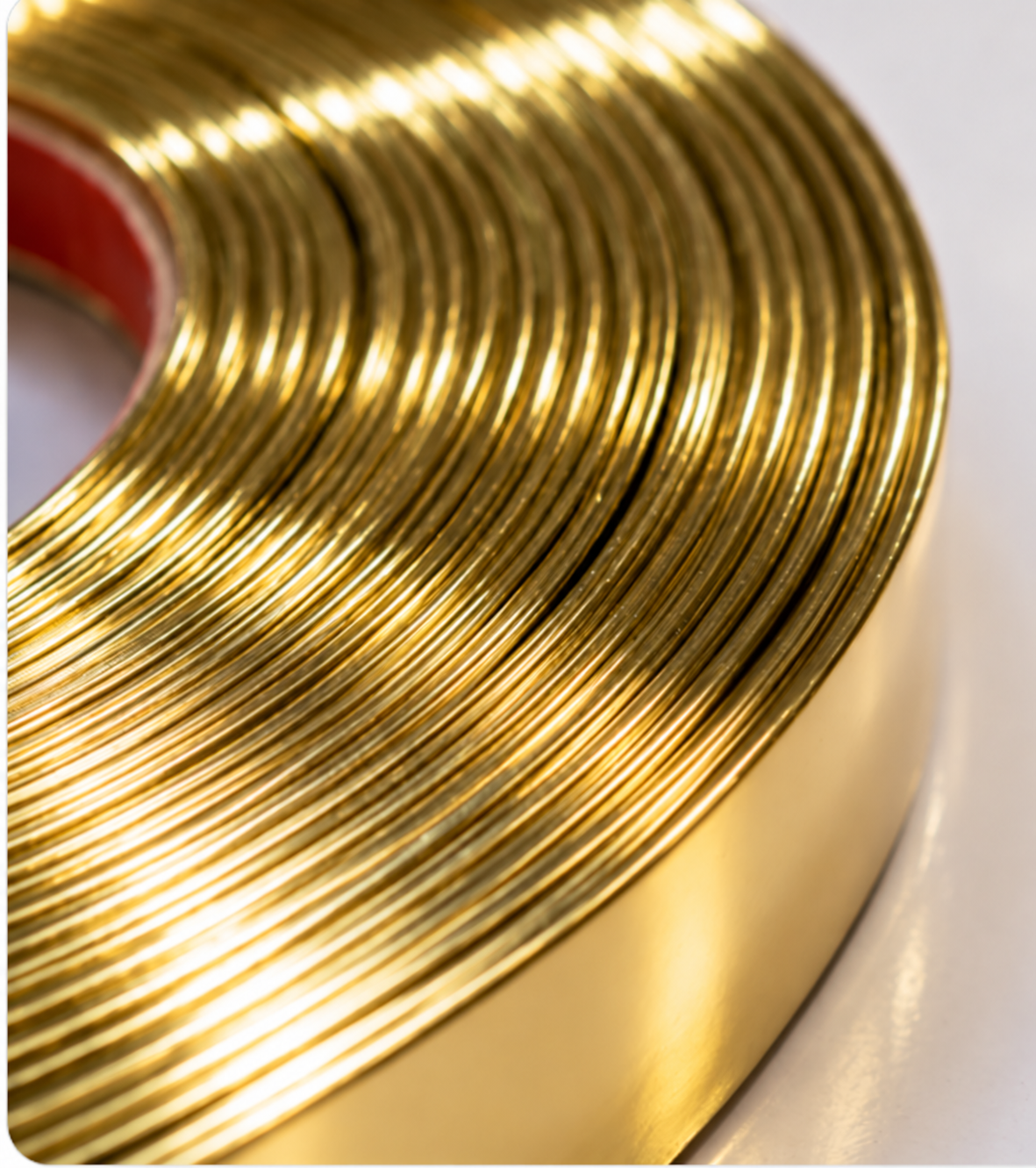 Gold PVC Ayna Çerçevesi – Esnek Dekoratif Kenar Profili 1